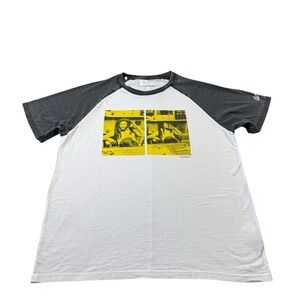 Ovadia & Sons Bob Marley Graphic Raglan T Shirt Mens Large White Grey S19